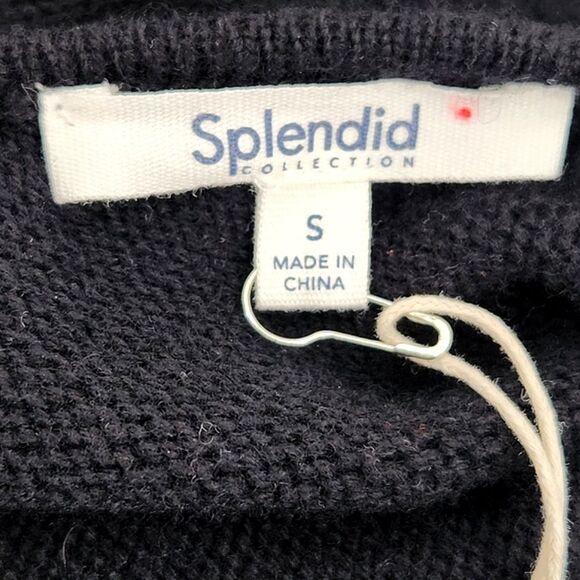 Splendid Sweater Midi Dress Womens Small Soft Knit Mockneck Wool Cashmere Blend - Picture 4 of 10